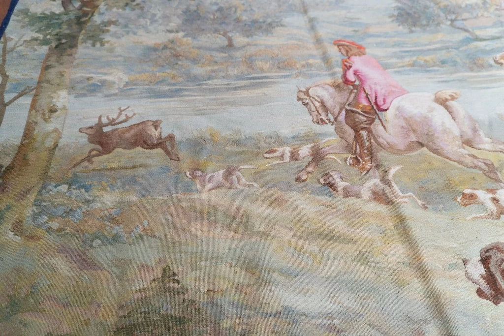Antique Braquenie French Tapestry