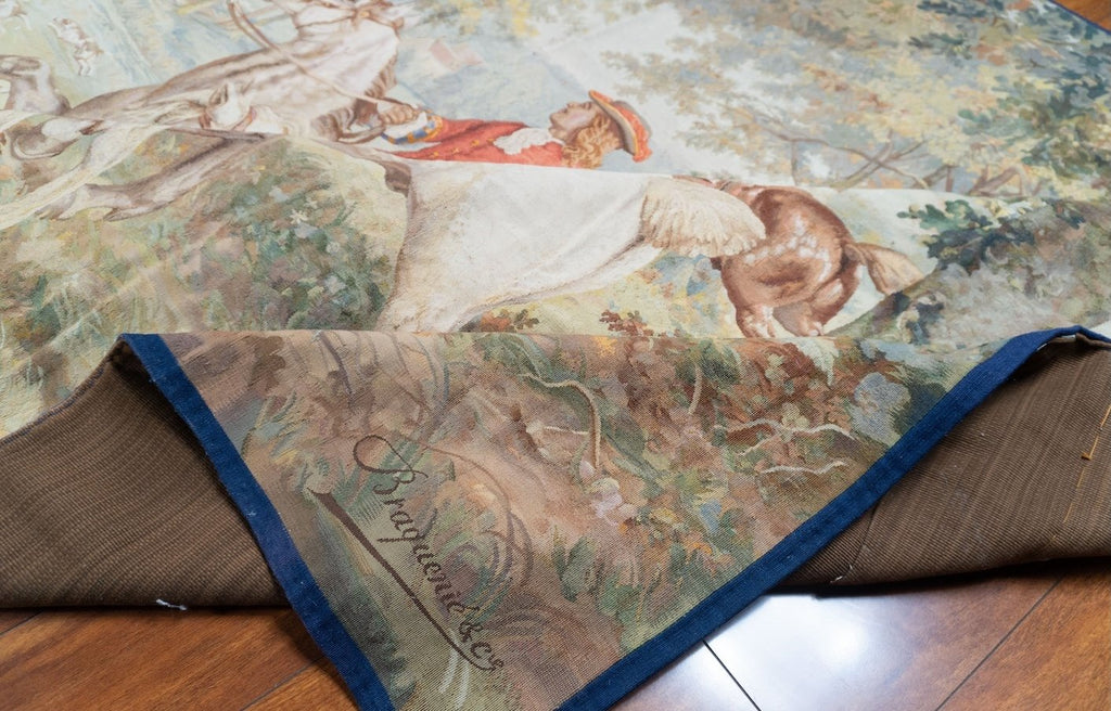 Antique Braquenie French Tapestry
