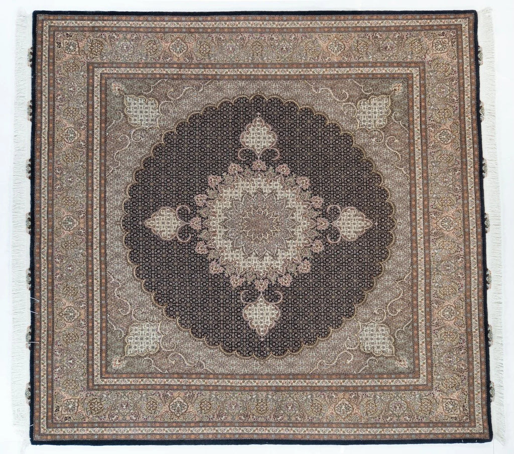 Square/Round Tabriz Persian Traditional Rug
