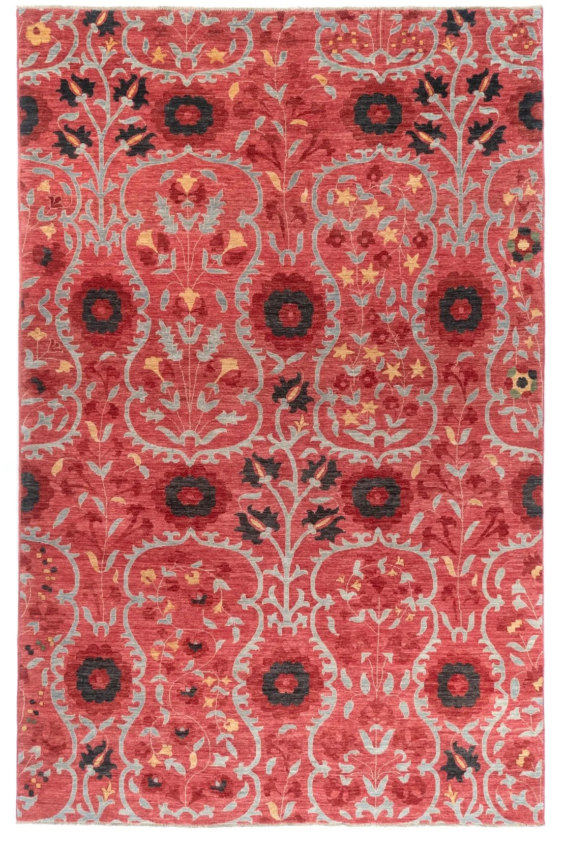 6x9 Suzani Afghan Tribal Rug