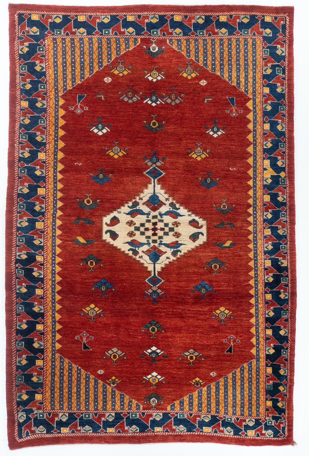 6x9 Gabbeh Persian Tribal Rug