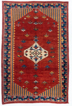 6x9 Gabbeh Persian Tribal Rug
