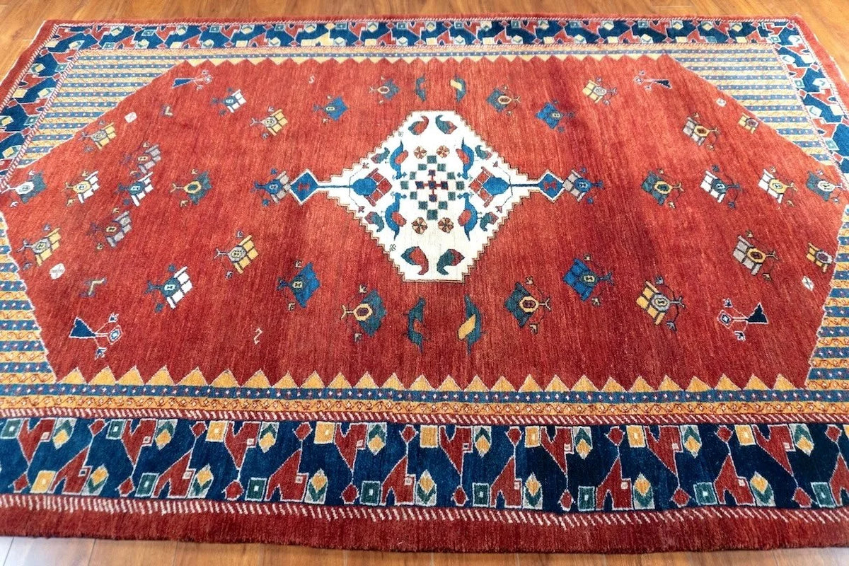 5'9"x8'9" Gabbeh, Tribal