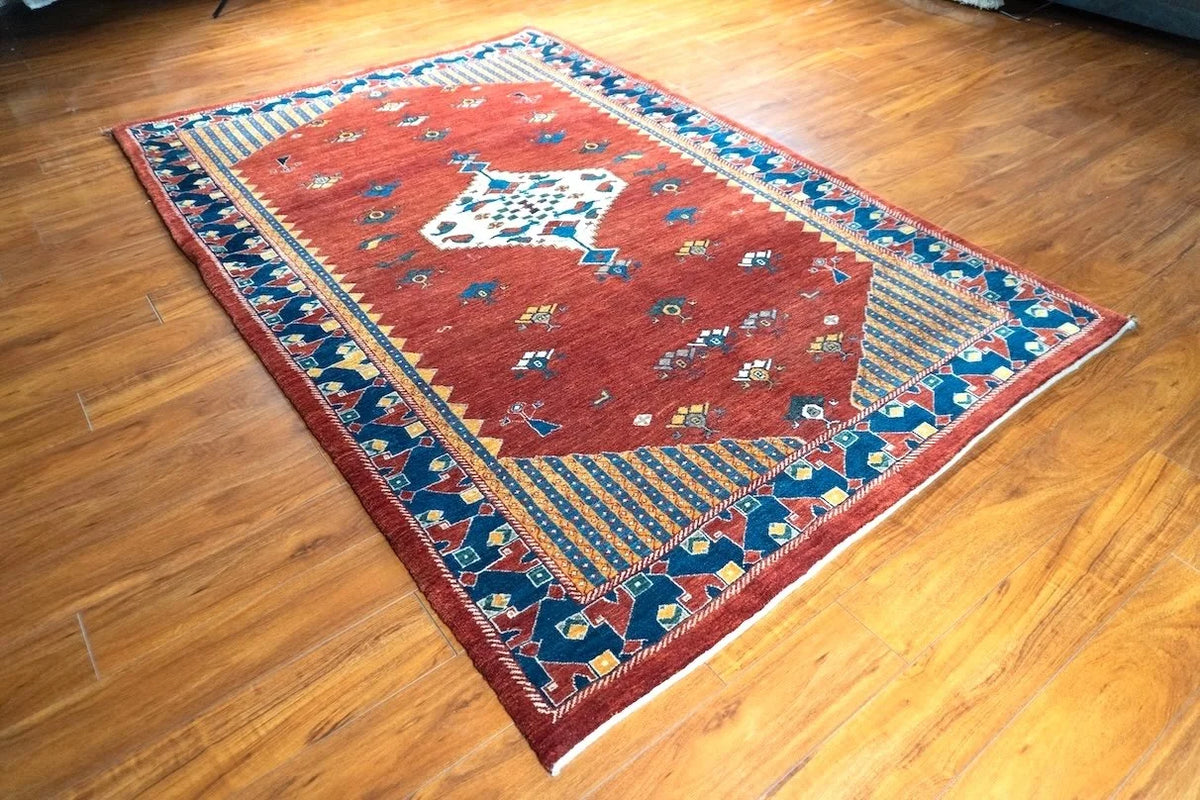5'9"x8'9" Gabbeh, Tribal