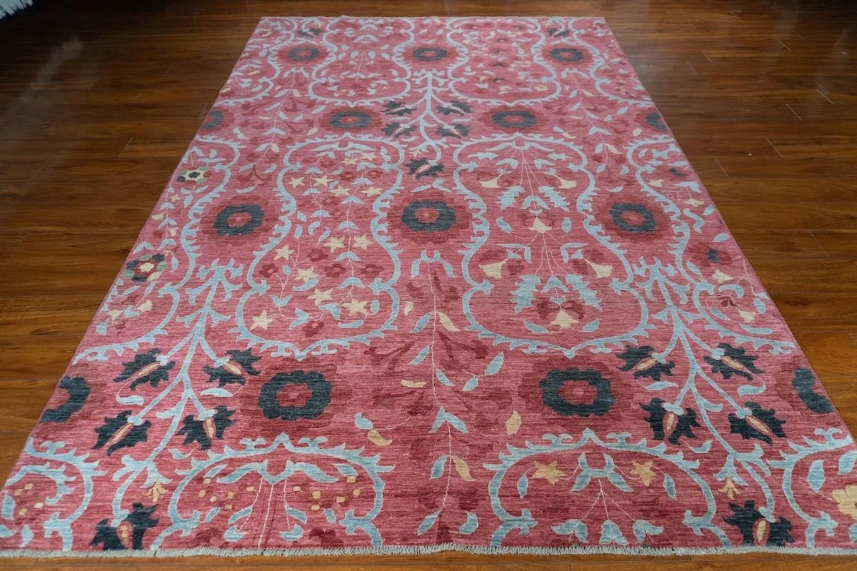 6'1"x9'3" Suzani, Tribal