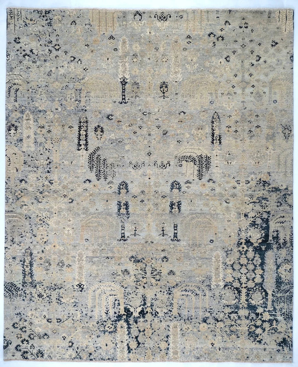 8x10 Fin Indian Transitional Rug