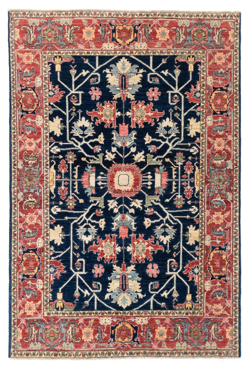 4x6 Serapi Afghan Tribal Rug