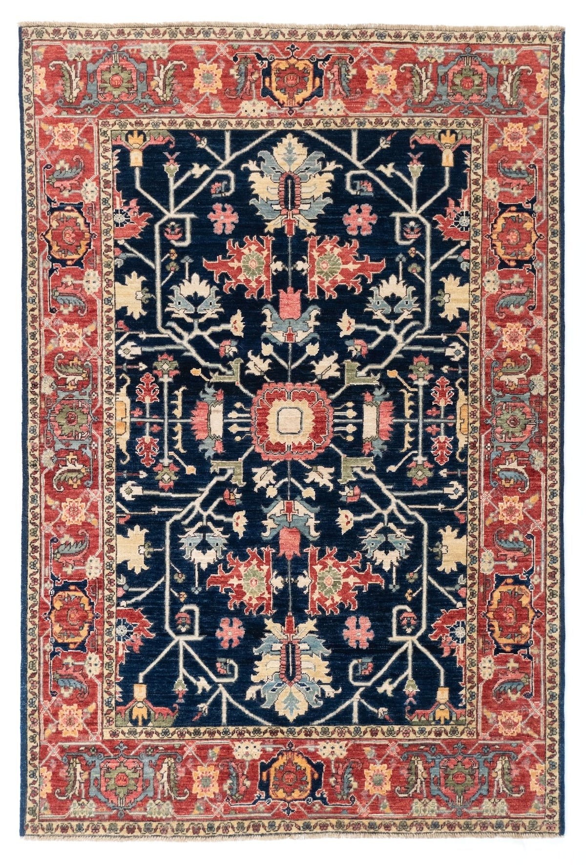 4x6 Serapi Afghan Tribal Rug