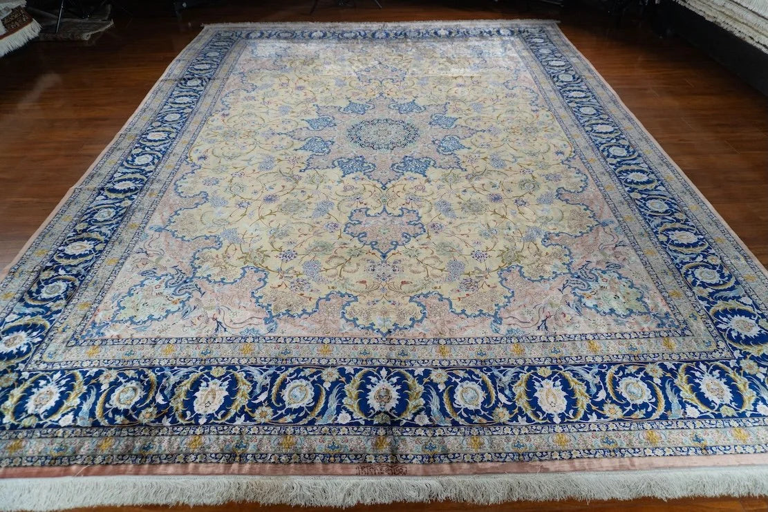 9'8"x12'9" Silk Qum