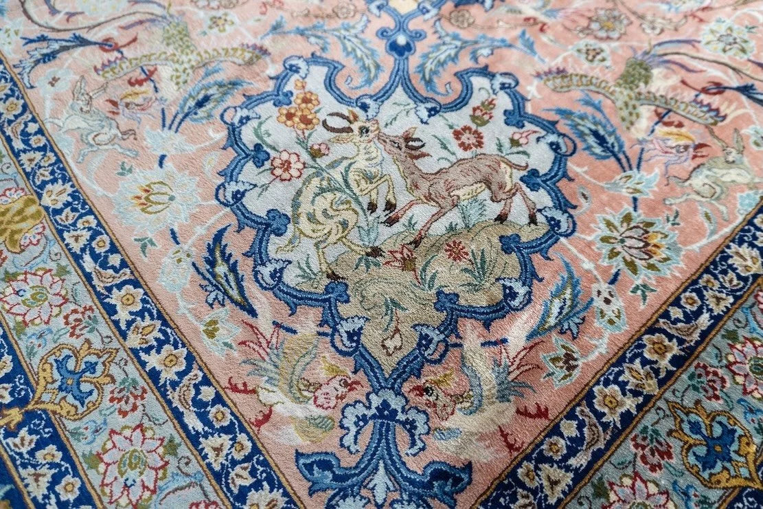 9'8"x12'9" Silk Qum