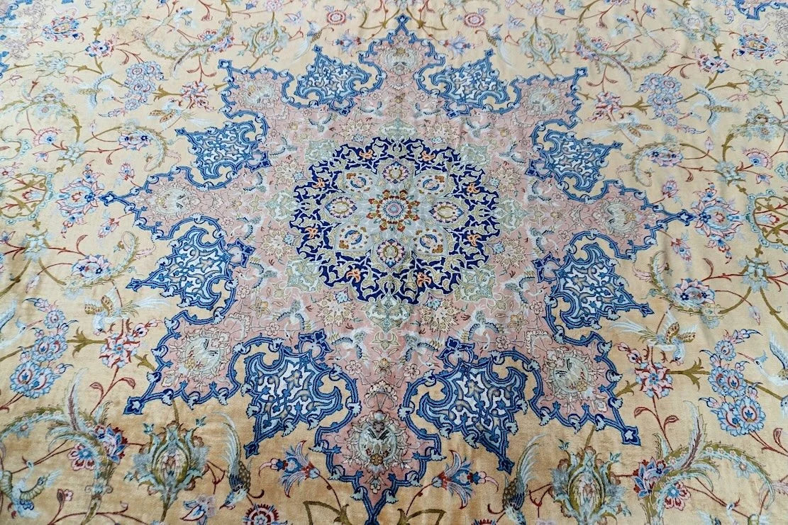 9'8"x12'9" Silk Qum