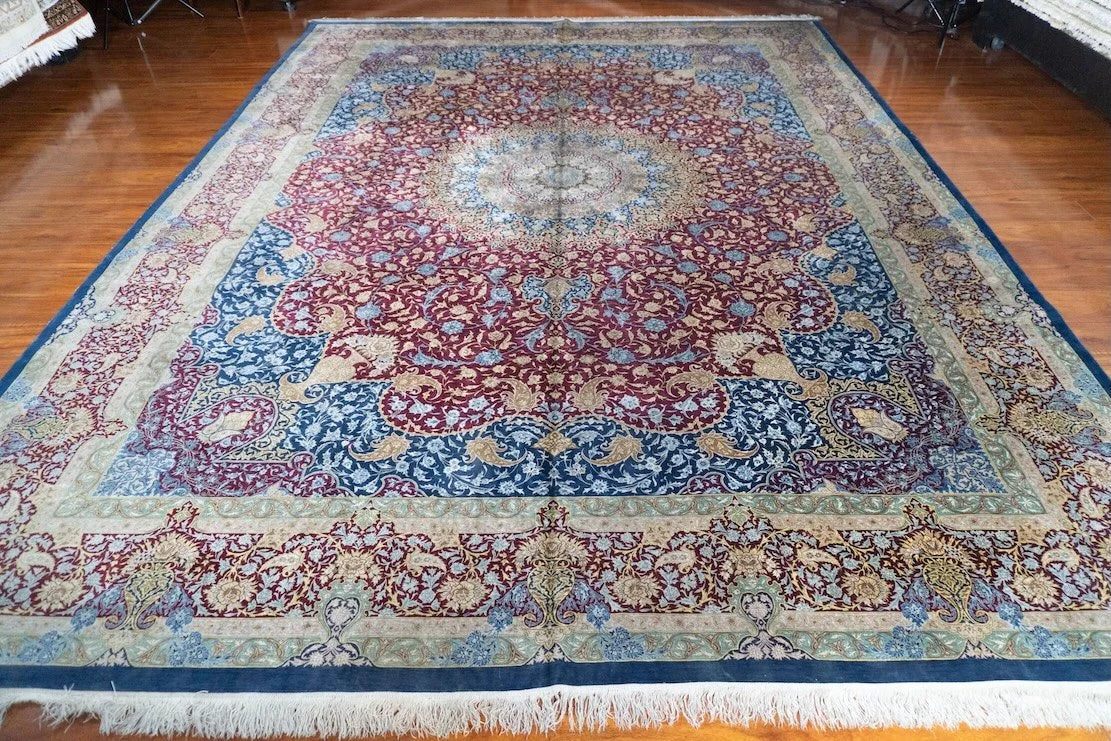 9'10"x13'2" Silk Qum