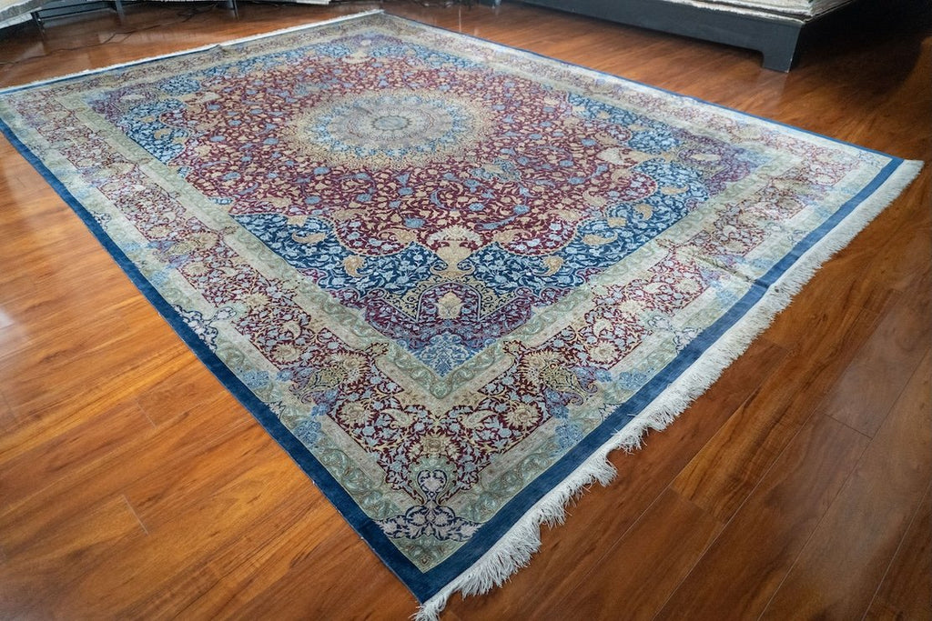 9'10"x13'2" Silk Qum