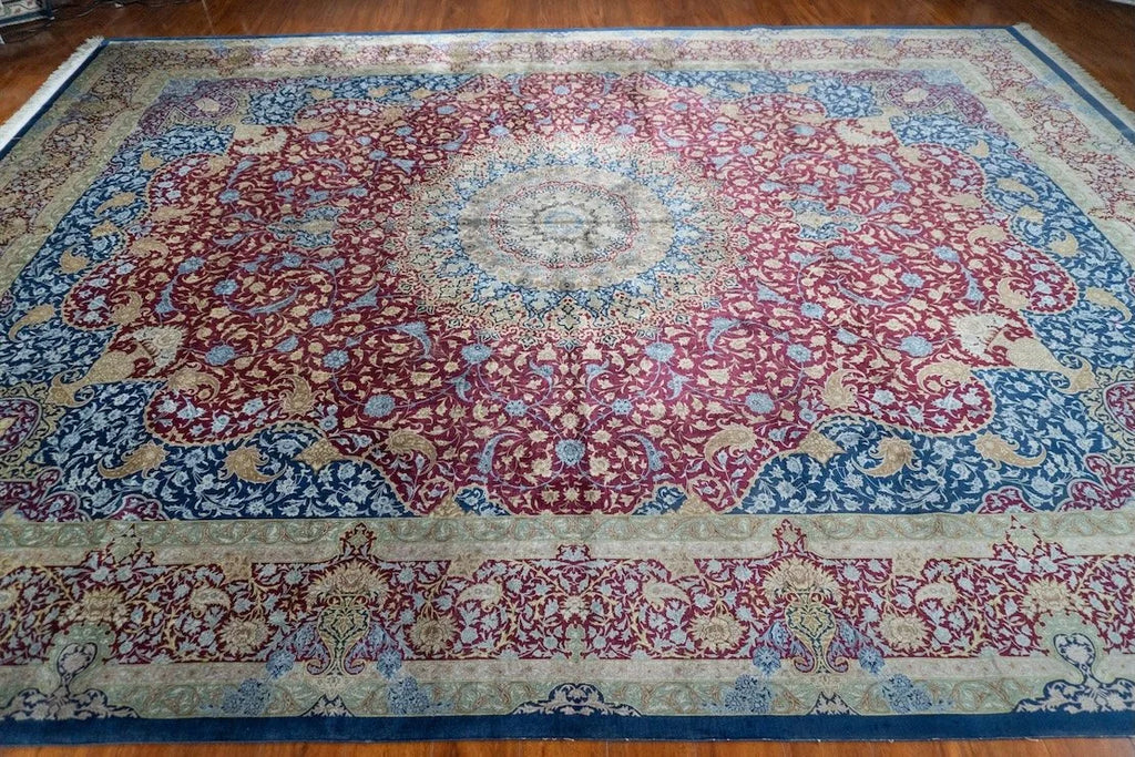 9'10"x13'2" Silk Qum