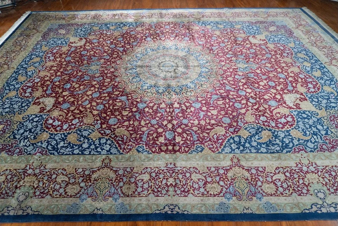9'10"x13'2" Silk Qum