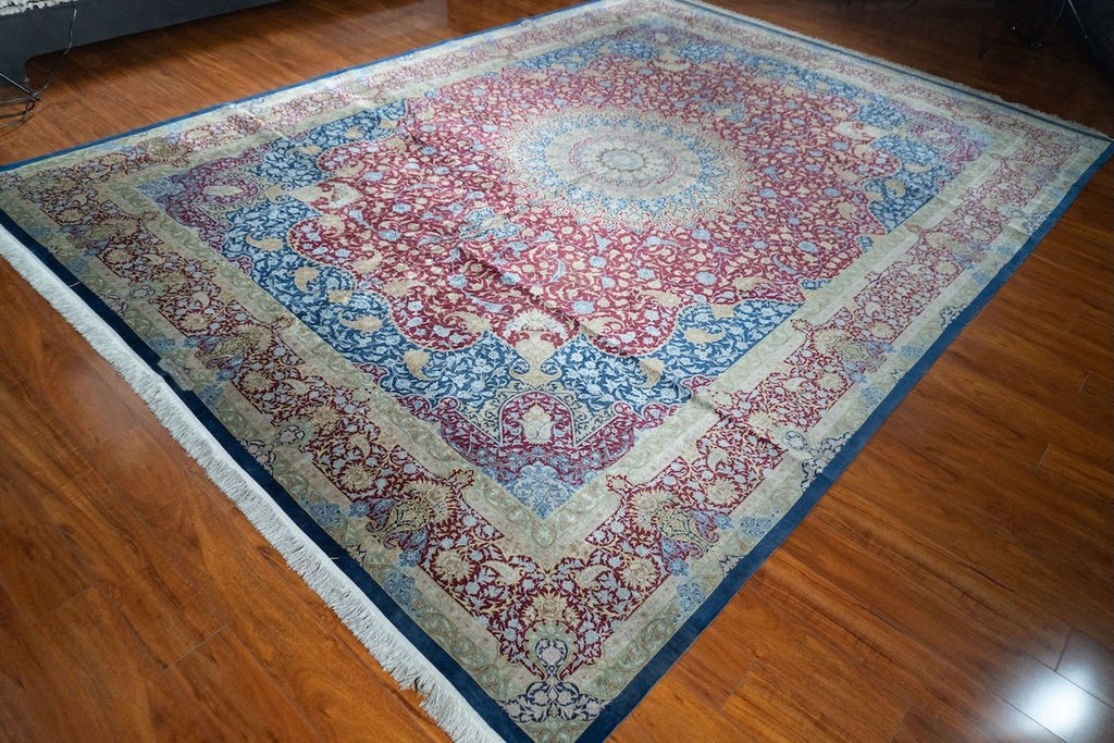 9'10"x13'2" Silk Qum