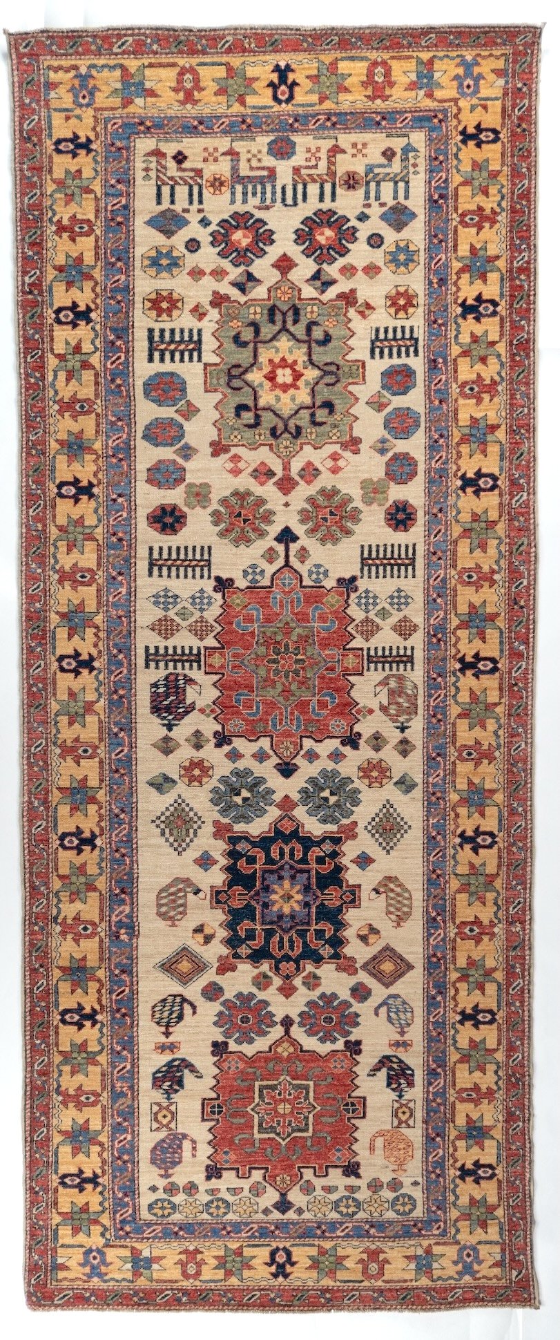 Runner Ardabil Afghan Tribal Rug