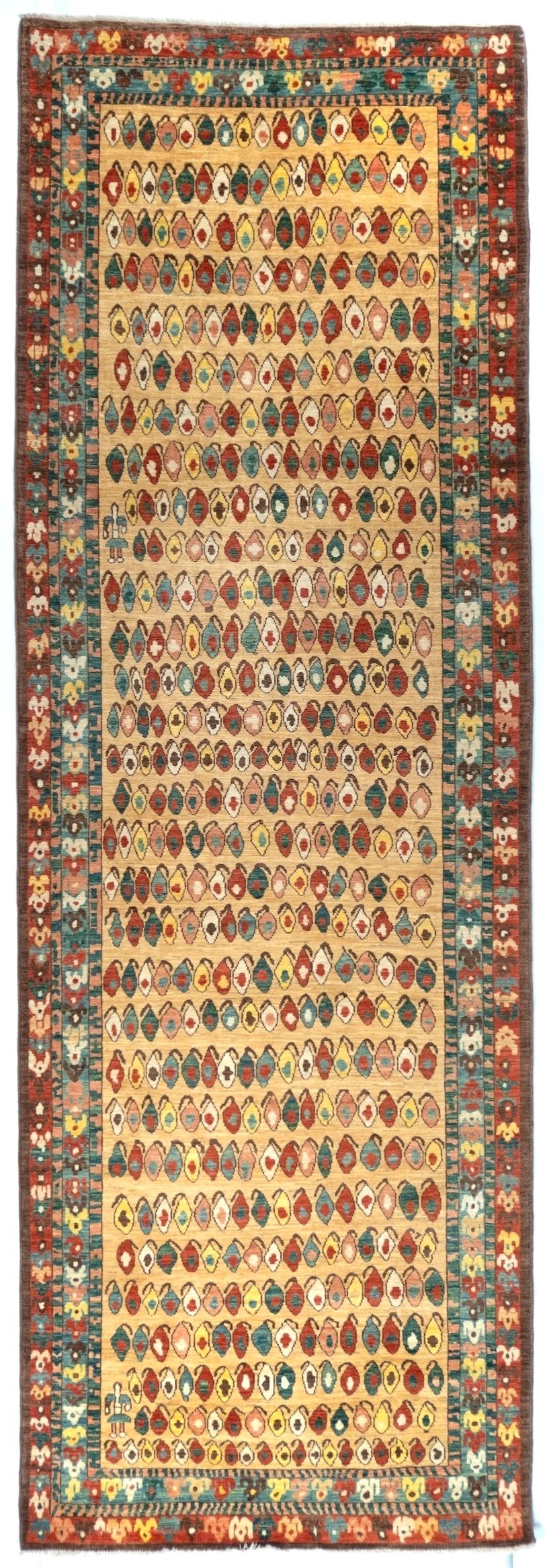 4'x12' Boteh, Tribal