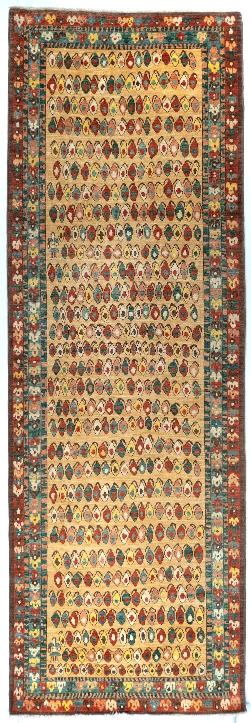 Runner Boteh Afghan Tribal Rug