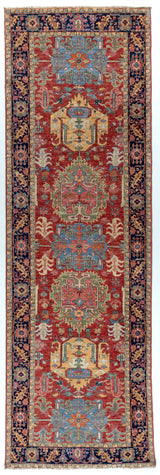 3'2"x9'10" Heriz, Tribal