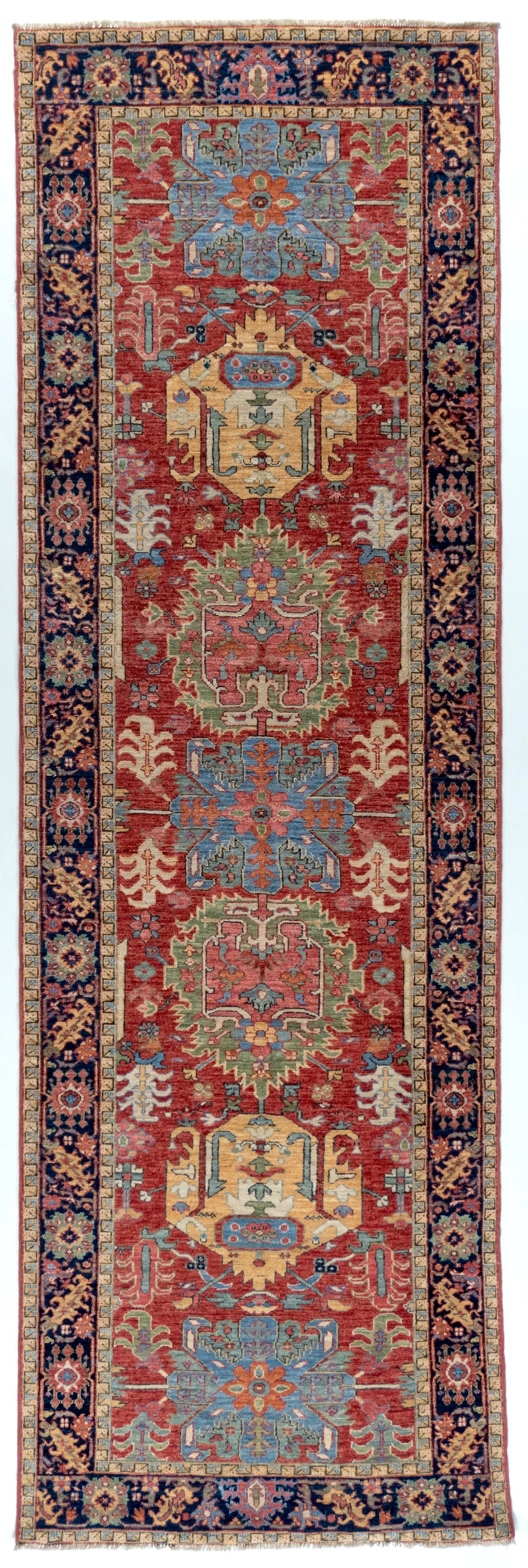 Runner Heriz Afghan Tribal Rug