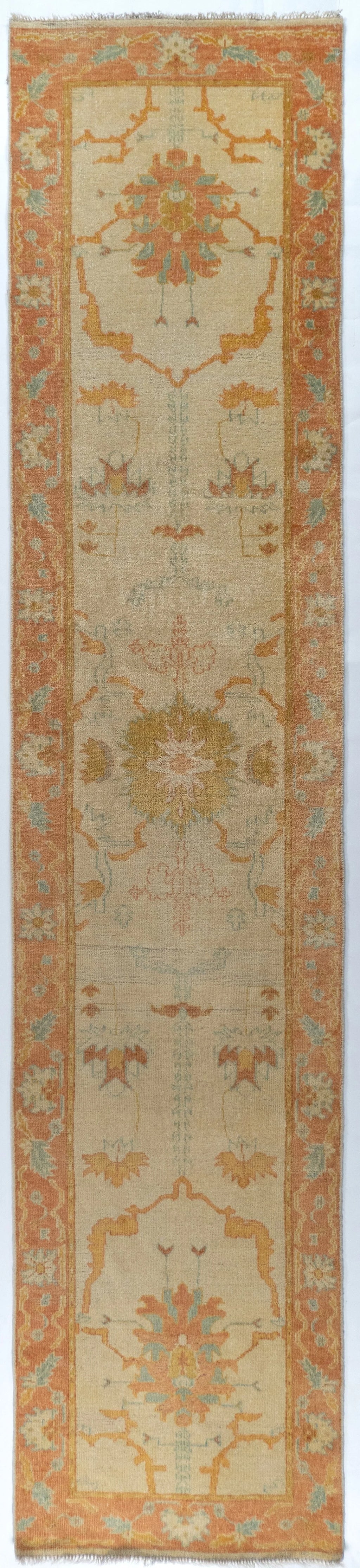 Runner Oushak Turkish Traditional Rug