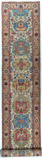 Runner Heriz Afghan Tribal Rug