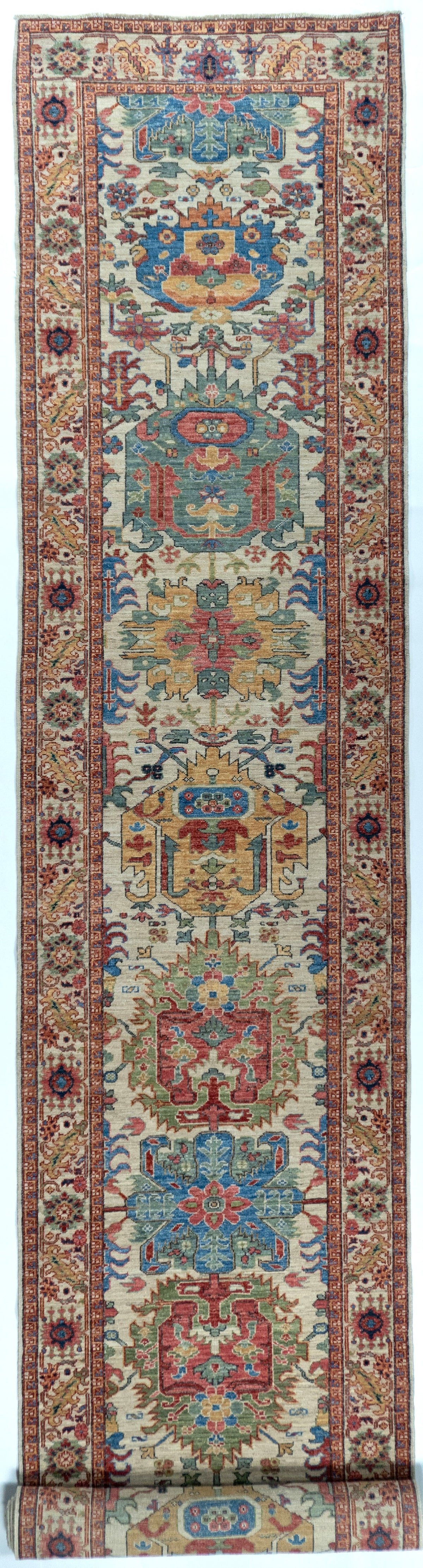 Runner Heriz Afghan Tribal Rug