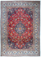 9x12 Kashan Persian Antique Rug