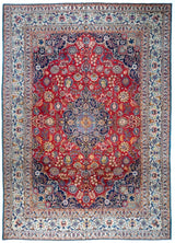 9'4"x12'4" Kashan, Antique