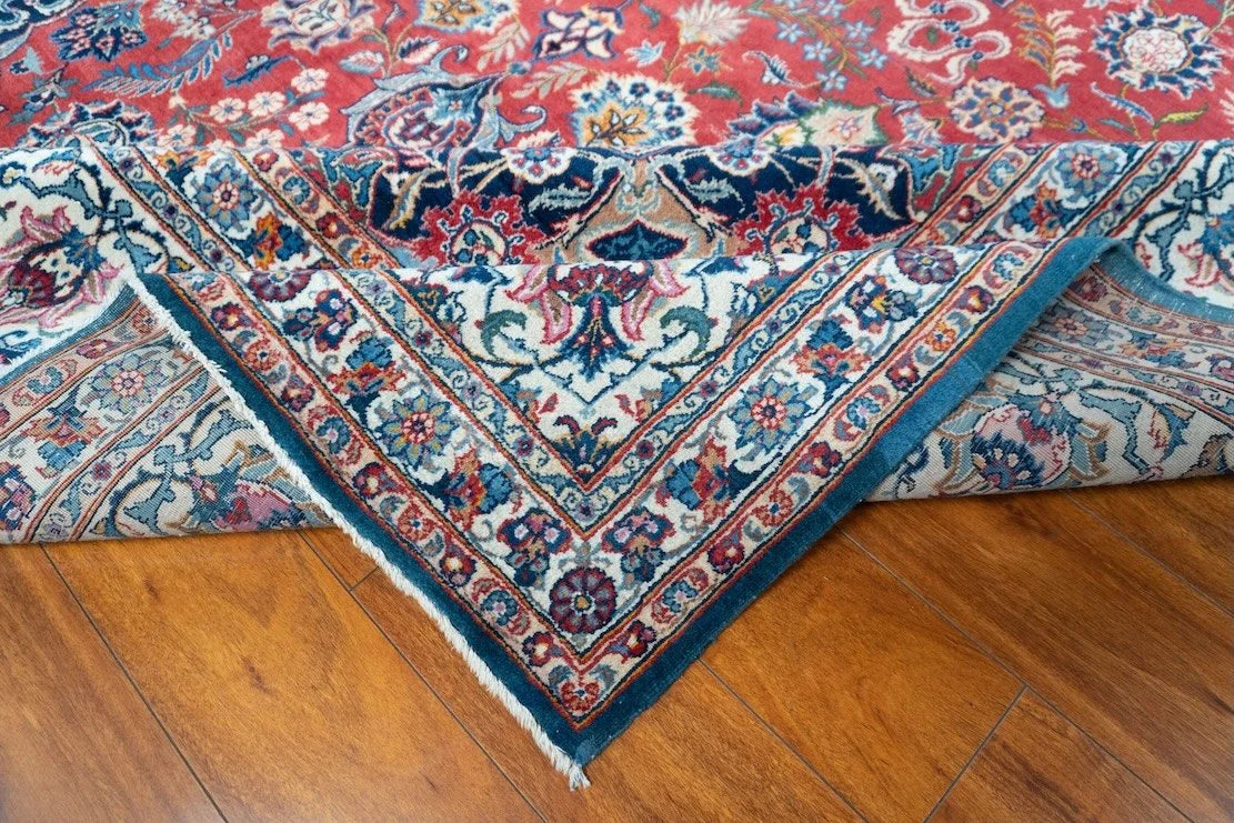 9'4"x12'4" Kashan, Antique