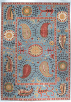 10x14 Suzani Afghan Traditional Rug