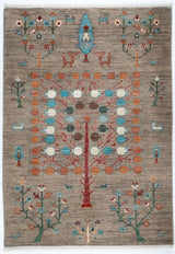 3'6"x4'11" Gabbeh, Tribal