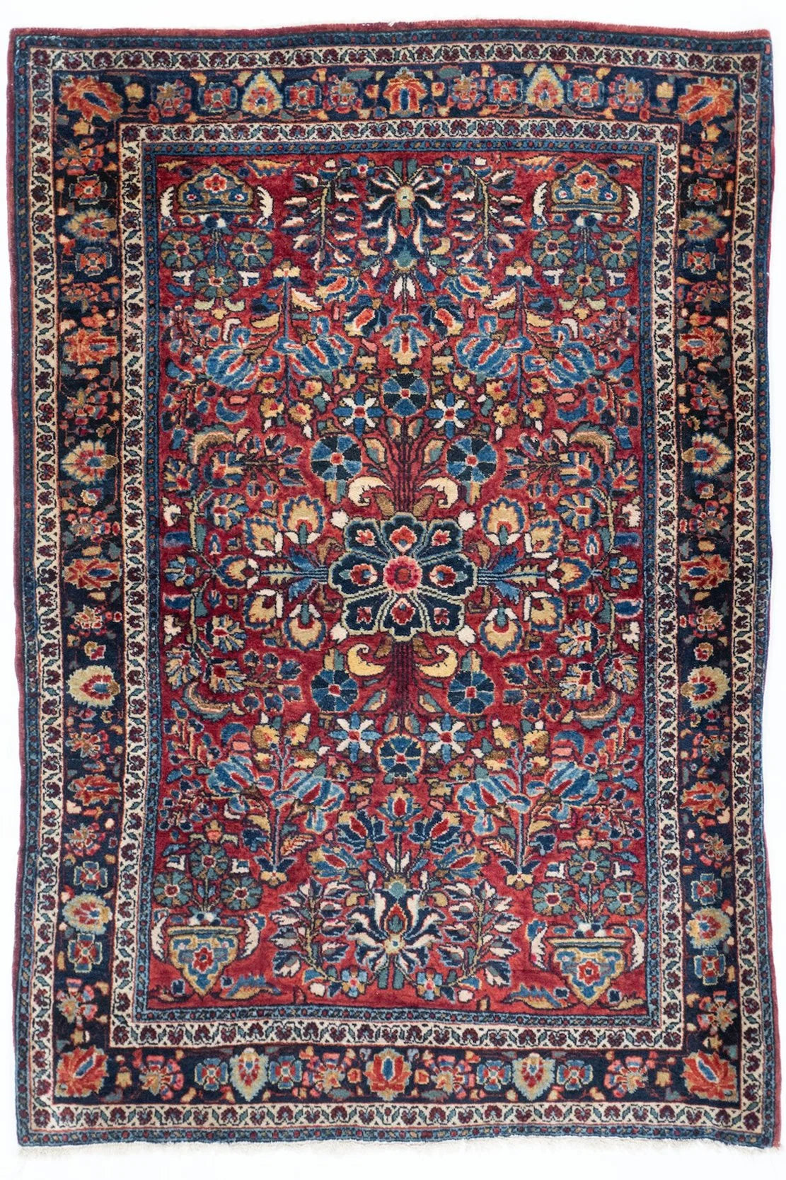 3x5 Sarouk Persian Antique Rug
