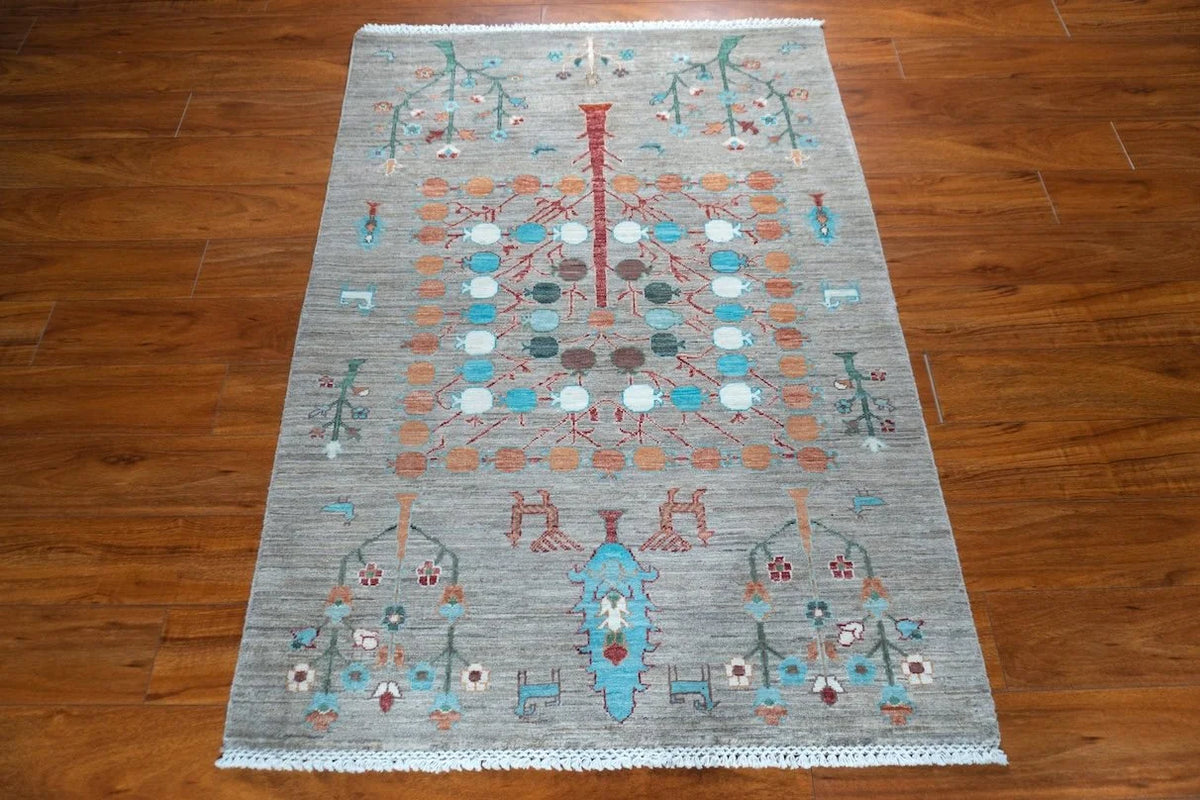 3'6"x4'11" Gabbeh, Tribal