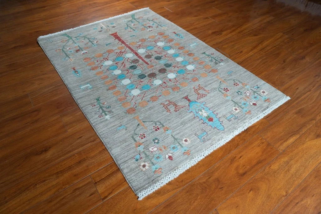 3'6"x4'11" Gabbeh, Tribal