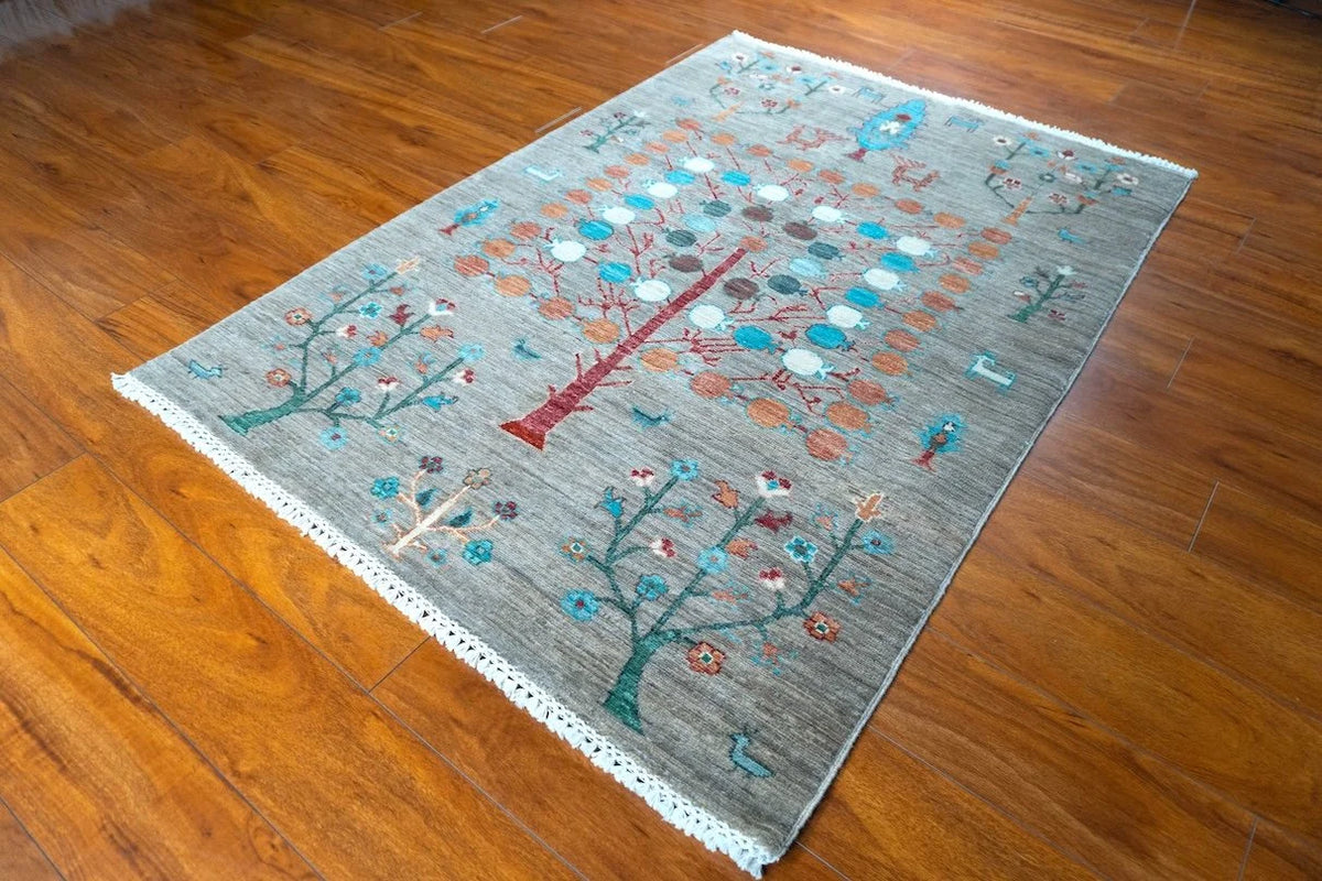 3'6"x4'11" Gabbeh, Tribal