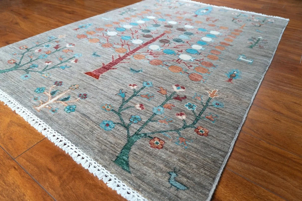 3'6"x4'11" Gabbeh, Tribal