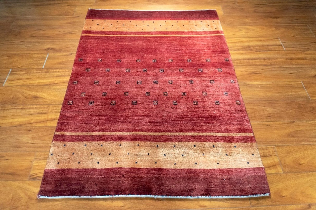 3'6"x4'8" Gabbeh, Tribal