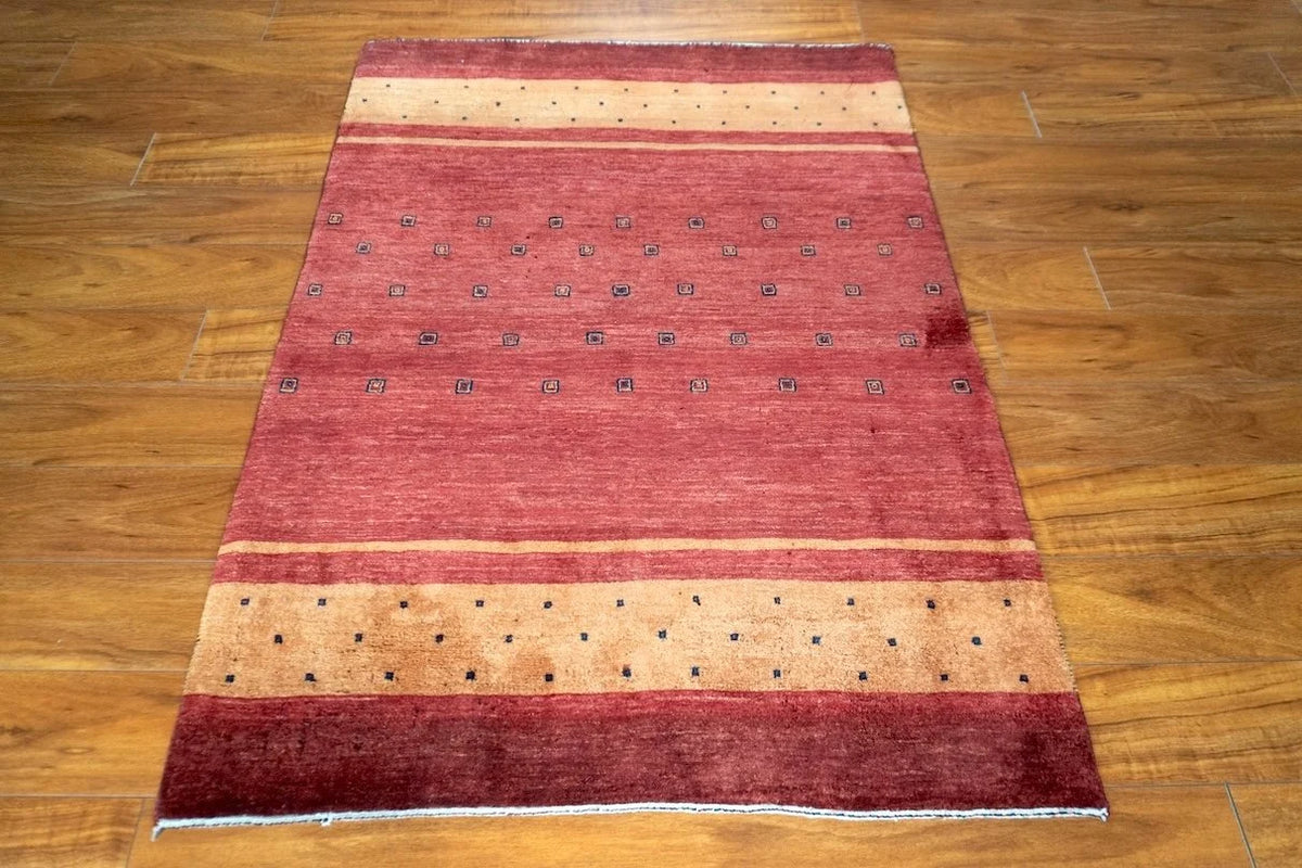3'6"x4'8" Gabbeh, Tribal