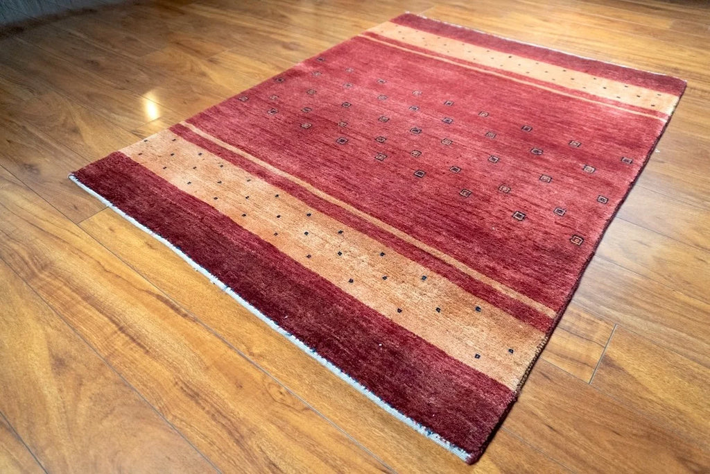 3'6"x4'8" Gabbeh, Tribal