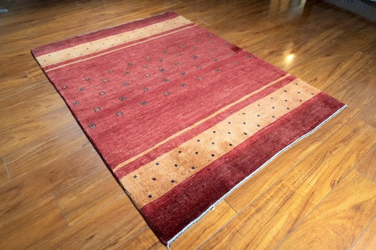 3'6"x4'8" Gabbeh, Tribal