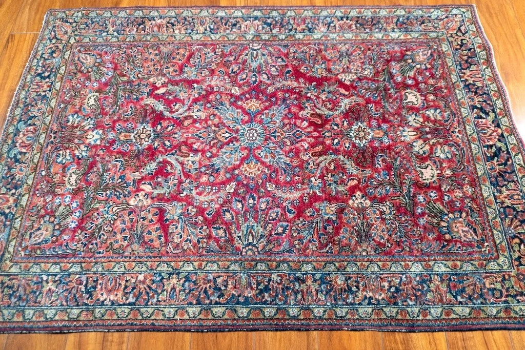 3'3"x5'4" Sarouk, Antique