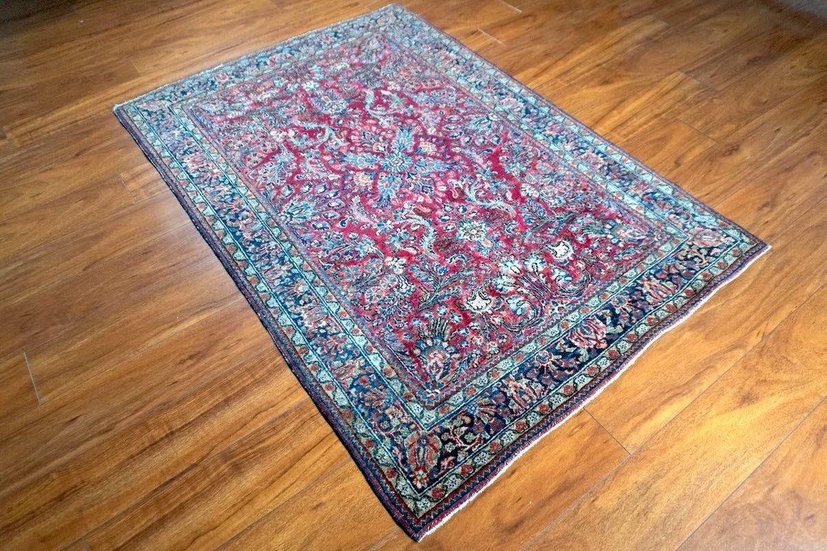 3'3"x5'4" Sarouk, Antique