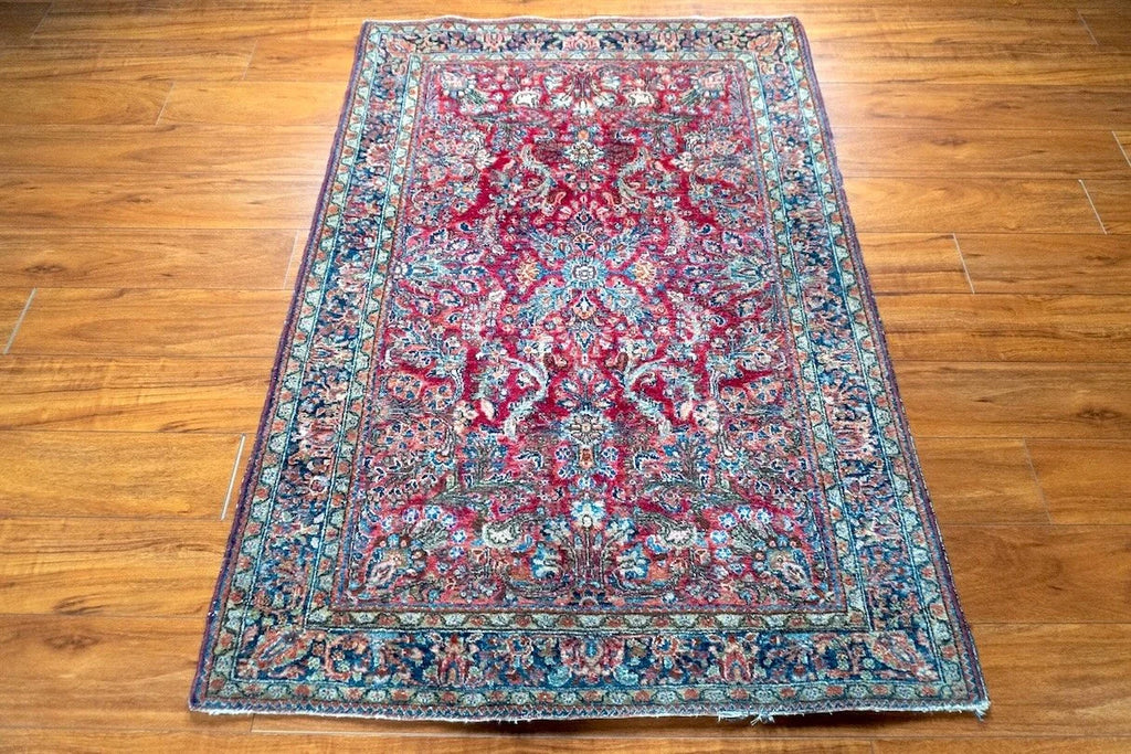 3'3"x5'4" Sarouk, Antique