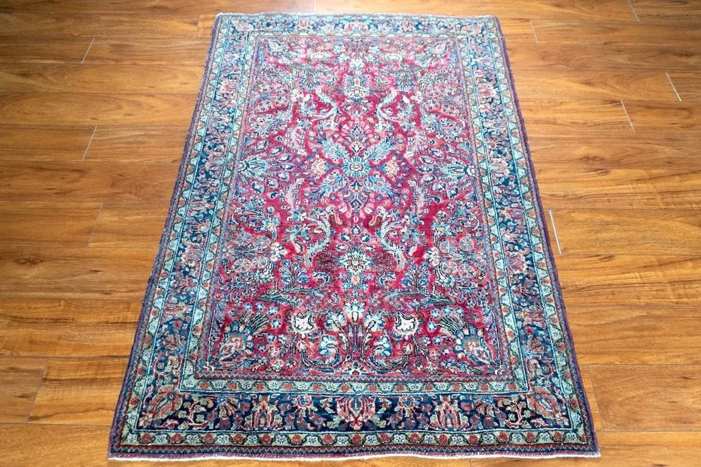 3'3"x5'4" Sarouk, Antique