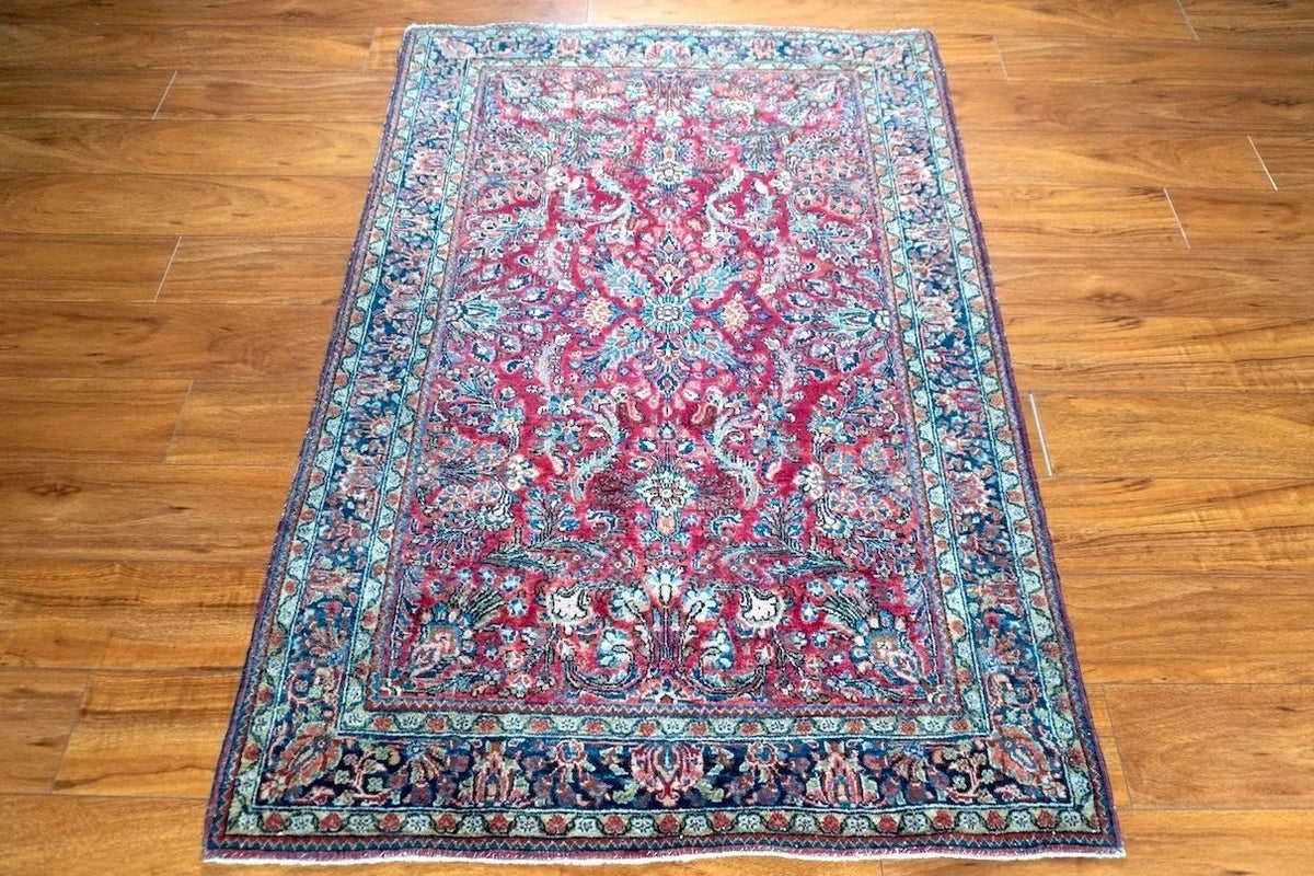 3'3"x5'4" Sarouk, Antique