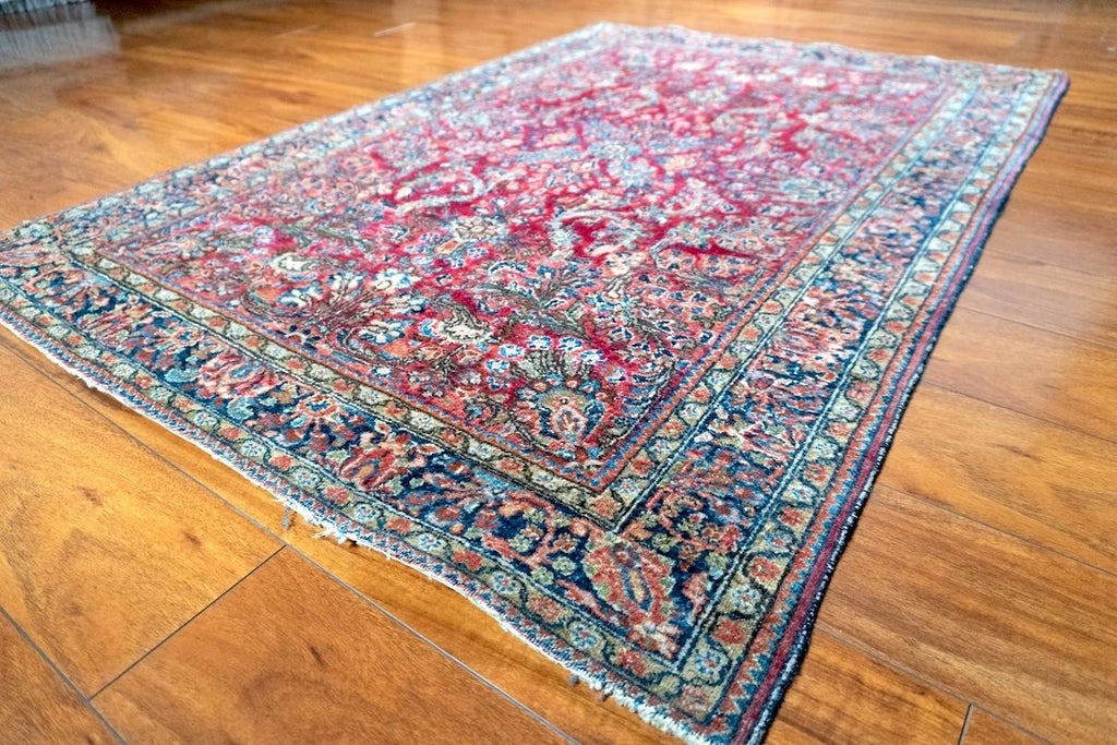 3'3"x5'4" Sarouk, Antique