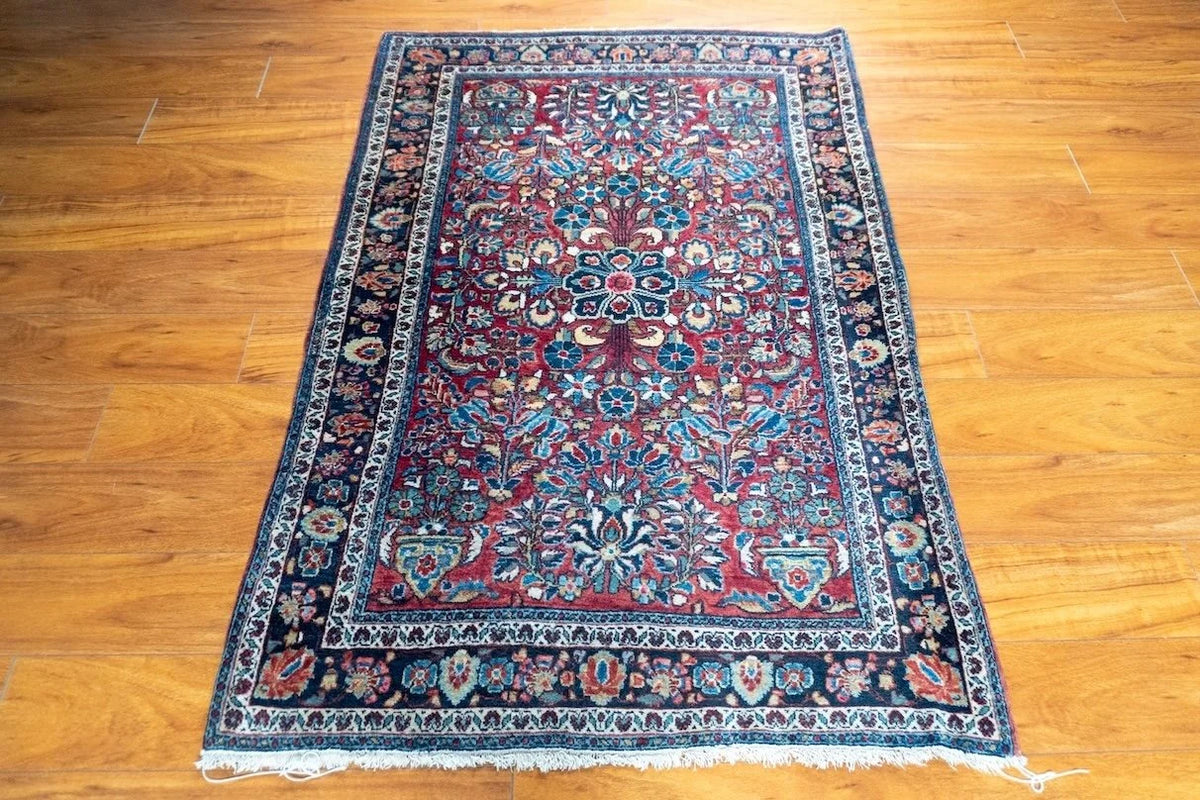 3'5"x5' Antique Persian Sarouk