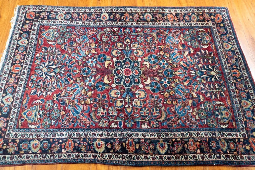 3'5"x5' Antique Persian Sarouk
